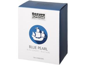 Secura Blue Pearl Kondomer 100 stk     - Svart