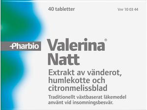 Valerina Natt filmdragerad tablett 40 st