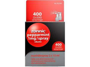 Zonnic Pepparmint munhålespray 1 mg/spray 400 sprayningar