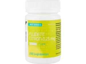 Fludent Citron sugtablett 0,25 mg 200 st