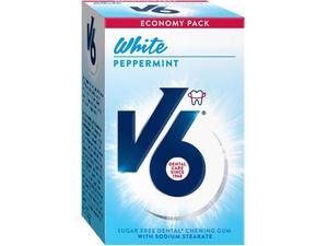 V6 White Peppermint tuggummi