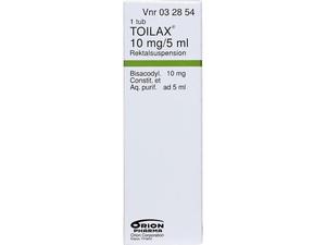 Toilax rektalsuspension 10 mg/5 ml tub 5 ml
