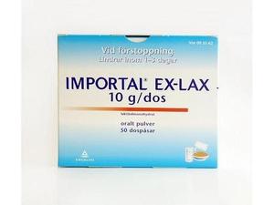 Importal Ex-Lax, oralt pulver i dospåse 10 g, 50 st
