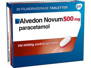 Alvedon Novum, filmdragerad tablett 500 mg 20 tablett(er)