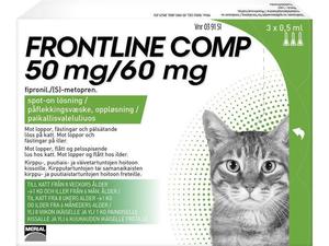 Frontline Comp Spot-on lösning för katt 50 mg/60 mg 3 x 0,5 ml