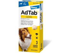 AdTab 900 mg Tuggtabletter för Hund > 22–45 kg