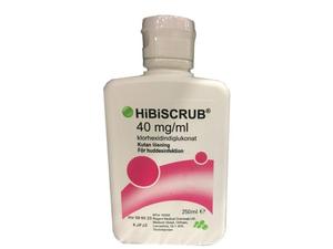 Hibiscrub kutan lösning 40 mg/ml 250 ml