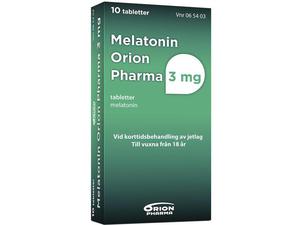 Melatonin Orion Pharma 3 mg 10 tablett(er) Tablett