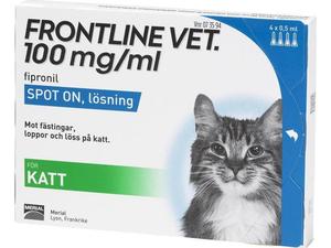 Frontline Vet. Spot-on lösning för katt 100 mg/ml 4 x 0,5 ml