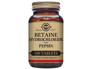 SOLGAR Betaine Hydrocloride med Pepsin 100 st