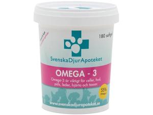 Svenska DjurApoteket Omega-3 Fodertillskott. 180 softgel tabletter