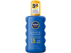 Nivea Protect & Moisture Sun Spray SPF 15. Solskydd. 200 ml