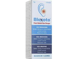Bausch+Lomb Bloxoto Pain Relief Ear Drops Vid öronvärk 7 g
