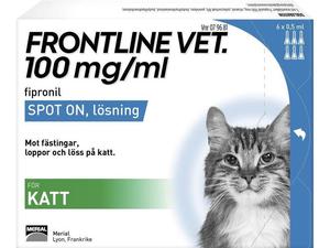 Frontline Vet. Spot-on lösning för katt 100 mg/ml 6 x 0,5 ml