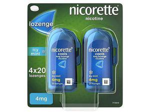 Nicorette Cools 4mg  Lozenge- Icy Mint flavour- 80 lozenges