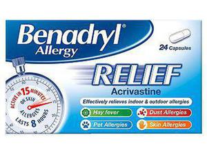 Benadryl Allergy Relief - 24 Capsules