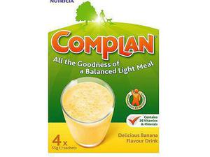 Complan Banana Flavour Nutritional Drink - 4 x 55g