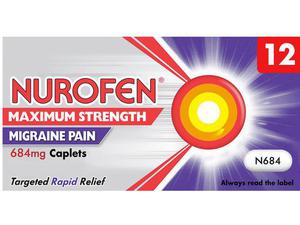 Nurofen maximum strength migraine pain 684mg
