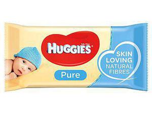 Huggies Pure Baby Wipes, single pack = 56 wipes